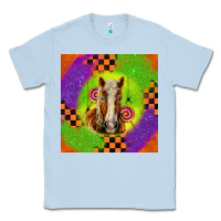 Dusty Blue Halloween Belgian Horse Classic Tee - LillyAllenDesigns