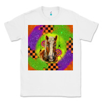 White Halloween Belgian Horse Classic Tee - LillyAllenDesigns