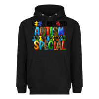 Black look beyond autism and see someone special Heavyweight Hoodie - FaDigitalArtStudio