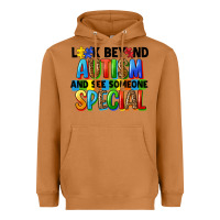 Meerkat look beyond autism and see someone special Heavyweight Hoodie - FaDigitalArtStudio