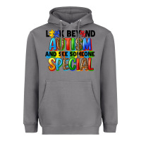 Storm look beyond autism and see someone special Heavyweight Hoodie - FaDigitalArtStudio