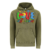 Vintage Olive love autism awareness Vintage Hoodie - LillyAllenDesigns