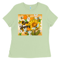 Matcha bee happy Ladies Tee - MaliasSmallBusiness