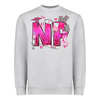 Heather Grey breast cancer np nurse practitioner Heavyweight Sweatshirt - texasbilliewilder