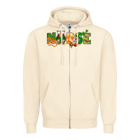 Sandshell St. Patrick's Day Nurse with gnome Zipper Hoodie - HowdyJamesFarm