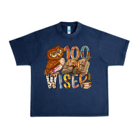 Navy 100 days wiser Urban Heavy Tee - RacoonDesign