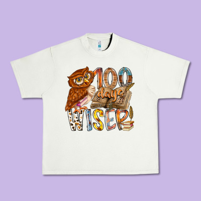 100 Days Wiser Urban Heavy Tee Designed By Racoondesign
