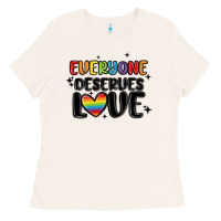 Bone everyone deserves love Ladies Tee - MaliasSmallBusiness