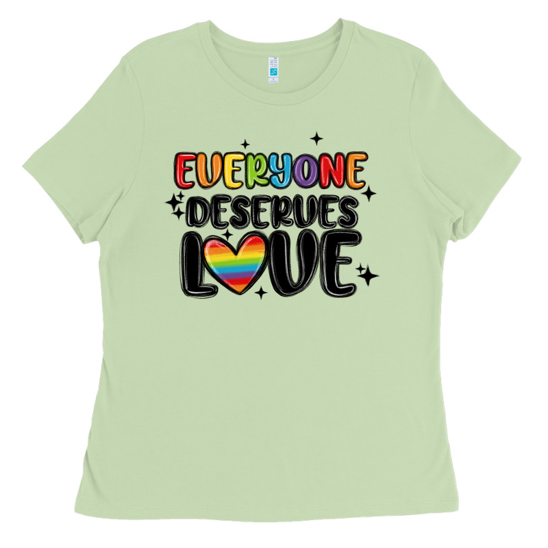 Everyone Deserves Love Ladies Tee by MaliasSmallBusiness | Teevron