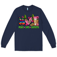 Navy But first cafecito y chismecito Long Sleeve Tee - RanaPortraitStore