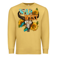 Antique Gold Western Wild West Rodeo Premium Sweatshirt - BundleAndBundleShop