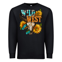 Black Western Wild West Rodeo Premium Sweatshirt - BundleAndBundleShop