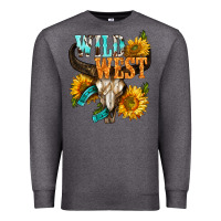 Charcoal Heather Western Wild West Rodeo Premium Sweatshirt - BundleAndBundleShop