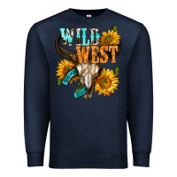 Navy Western Wild West Rodeo Premium Sweatshirt - BundleAndBundleShop