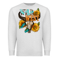 Oatmeal Heather Western Wild West Rodeo Premium Sweatshirt - BundleAndBundleShop