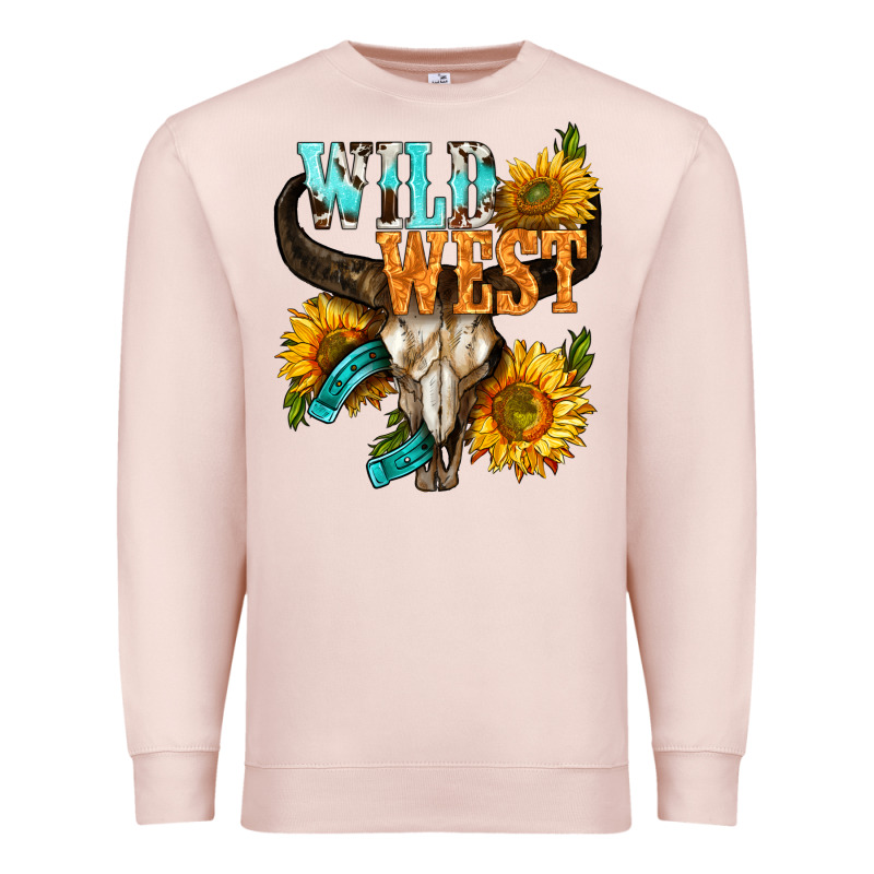 Western Wild West Rodeo Premium Sweatshirt by BundleAndBundleShop | Teevron