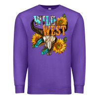 Purple Western Wild West Rodeo Premium Sweatshirt - BundleAndBundleShop