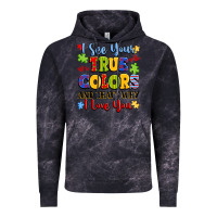 Cloud Black colorful love message Vintage Hoodie - LillyAllenDesigns