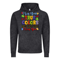 Vintage Black colorful love message Vintage Hoodie - LillyAllenDesigns