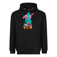 Black Easter Wicker Basket Gnome Heavyweight Hoodie - BundleAndBundleShop