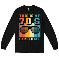 Black This İs My 70'S Costume Long Sleeve Tee - Bettercallsaul