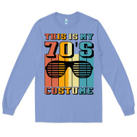 Colony Blue This İs My 70'S Costume Long Sleeve Tee - Bettercallsaul