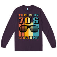Plum This İs My 70'S Costume Long Sleeve Tee - Bettercallsaul
