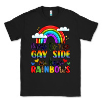 Black come to the gay side we have rainbows Classic Tee - LillyAllenDesigns
