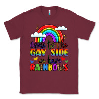 Burgundy come to the gay side we have rainbows Classic Tee - LillyAllenDesigns