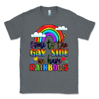 Charcoal Heather come to the gay side we have rainbows Classic Tee - LillyAllenDesigns