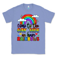 Colony Blue come to the gay side we have rainbows Classic Tee - LillyAllenDesigns