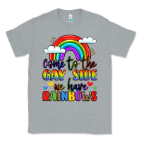 Heather Grey come to the gay side we have rainbows Classic Tee - LillyAllenDesigns