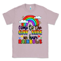 Lilac come to the gay side we have rainbows Classic Tee - LillyAllenDesigns