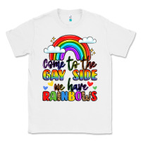 White come to the gay side we have rainbows Classic Tee - LillyAllenDesigns