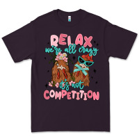 Plum relax we're all crazy it's not competition Premium Tee - MaliasSmallBusiness