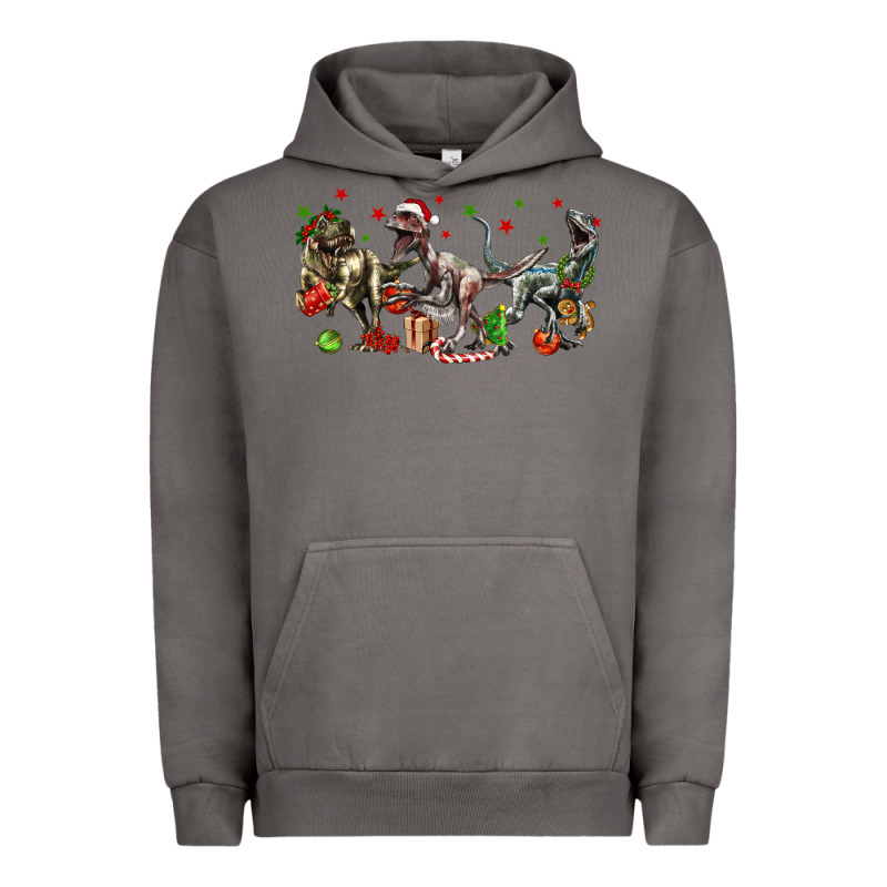 Three Christmas Dinosaurs Urban Hoodie by LillyAllenDesigns | Teevron