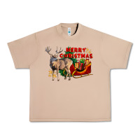 Merry Christmas Deer Urban Heavy Tee | Teevron