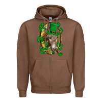 Chestnut St. Patrick's day Donkey Zipper Hoodie - CowGirlArtShop