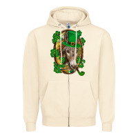 Sandshell St. Patrick's day Donkey Zipper Hoodie - CowGirlArtShop