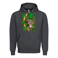 Smoke St. Patrick's day Donkey Zipper Hoodie - CowGirlArtShop