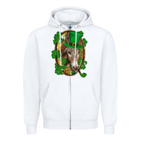 St. Patrick's Day Donkey Zipper Hoodie | Teevron
