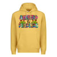 Antique Gold Allergic to pendejas mexico Premium Hoodie - FaDigitalArtStudio