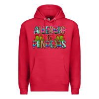 Cardinal Allergic to pendejas mexico Premium Hoodie - FaDigitalArtStudio