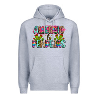 Heather Grey Allergic to pendejas mexico Premium Hoodie - FaDigitalArtStudio