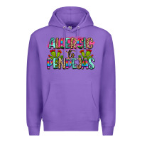 Purple Allergic to pendejas mexico Premium Hoodie - FaDigitalArtStudio