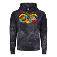 Cloud Black infinity symbol autism Vintage Hoodie - LillyAllenDesigns