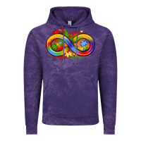 Cloud Purple infinity symbol autism Vintage Hoodie - LillyAllenDesigns