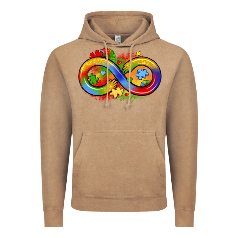 Infinity Symbol Autism Vintage Hoodie by LillyAllenDesigns | Teevron