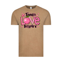 Vintage Coffee teach love inspire teacher valentines day Vintage Tee - LillyAllenDesigns