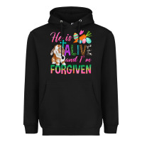 He Is Alive And I'm Forgiven Heavyweight Hoodie | Teevron